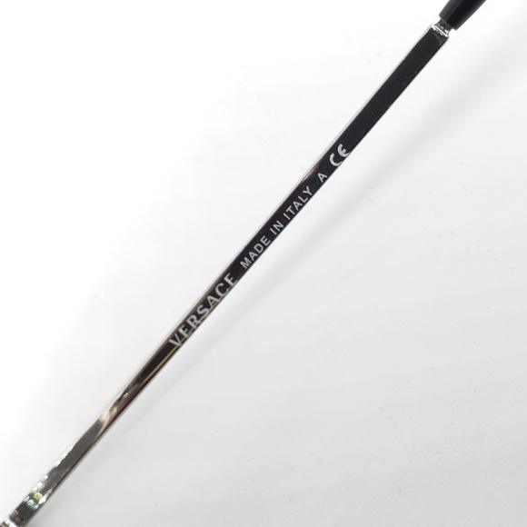 Versace Sunglasses Silver MirroredCrystals Aviator - Picture 7 of 8